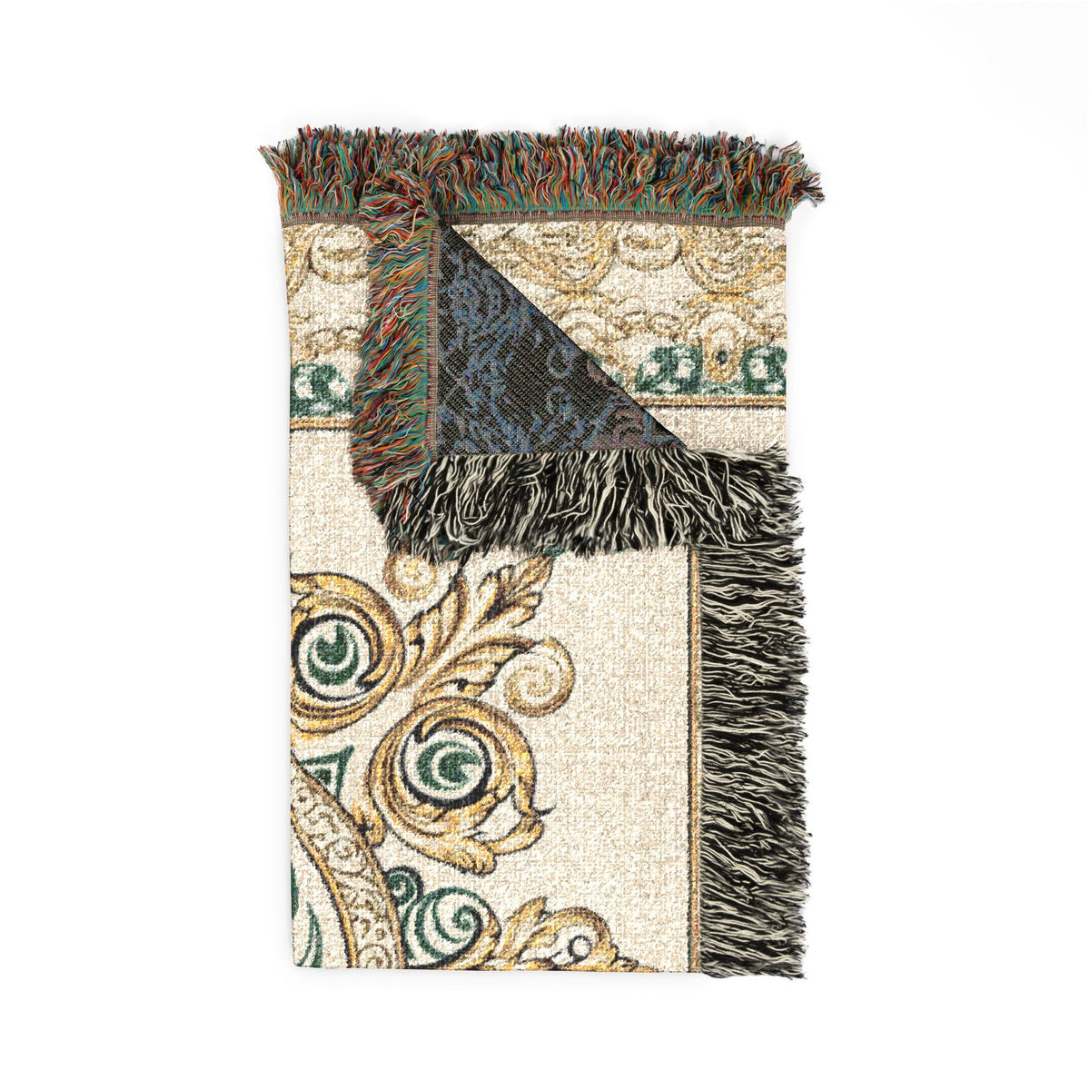 "The Raven's Regalia" Woven Blanket