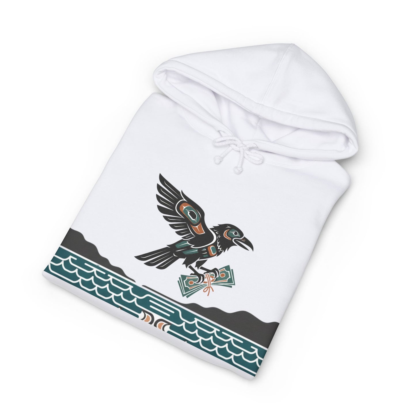 Mischief & Money Hoodie — Raven Graphic Pullover