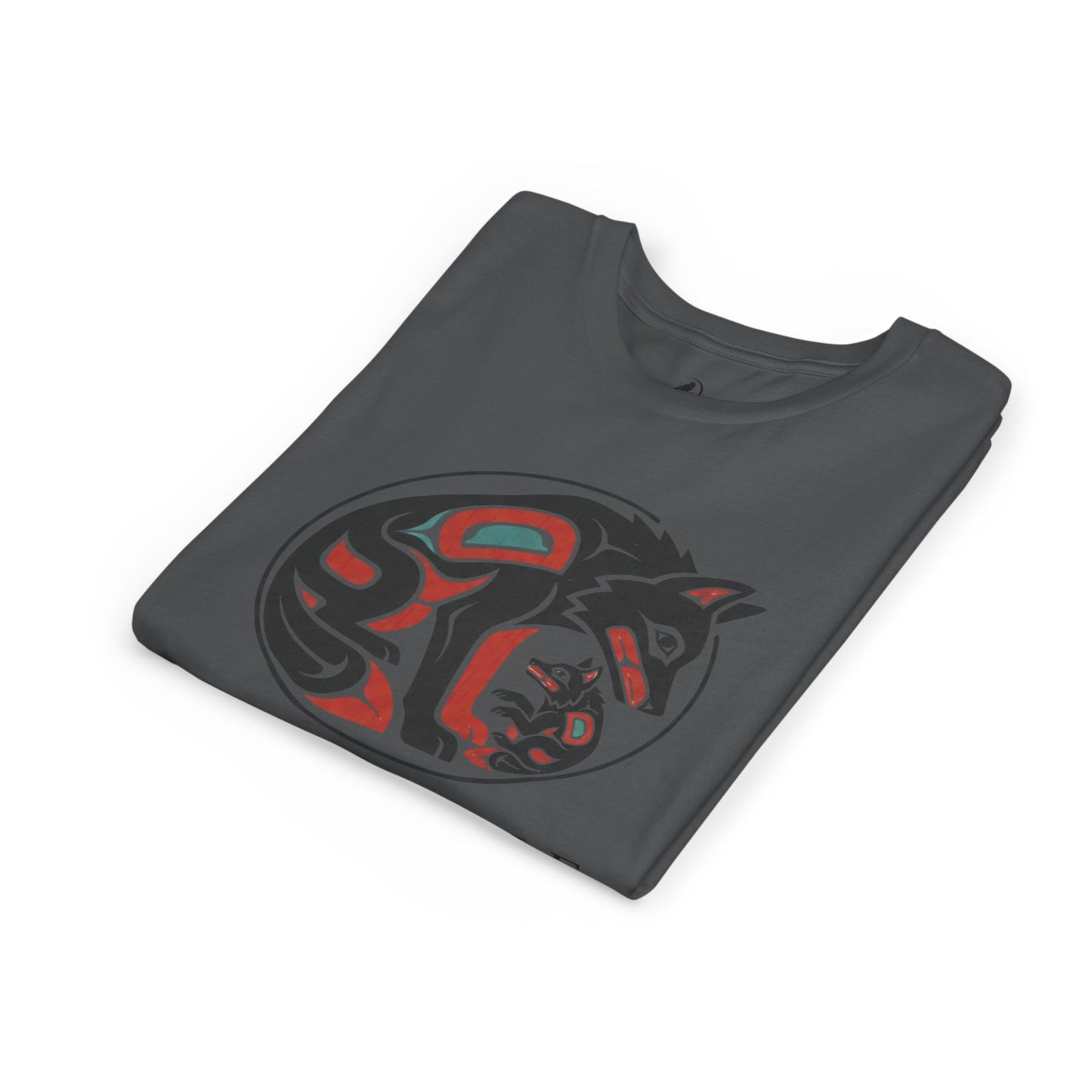 Youth Little Wolf Spirit Tee — "Little Wolf Spirit / Big Wolf Attitude" Kids Graphic T-Shirt