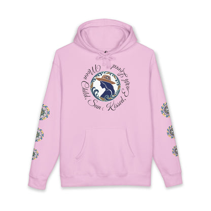 Moon Child Hoodie — Coast Salish Celestial Graphic Hooded Sweatshirt