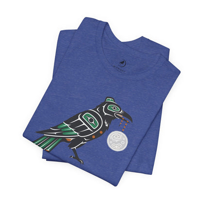 Raven Totem Graphic Tee — Northwest Tribal Bird Design