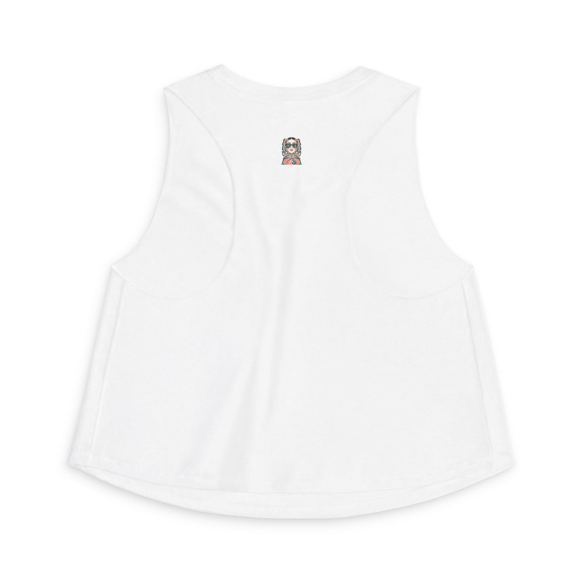 Pre-Contact Sunglasses Crop Top — Retro Aboriginal Graphic Women's Tank