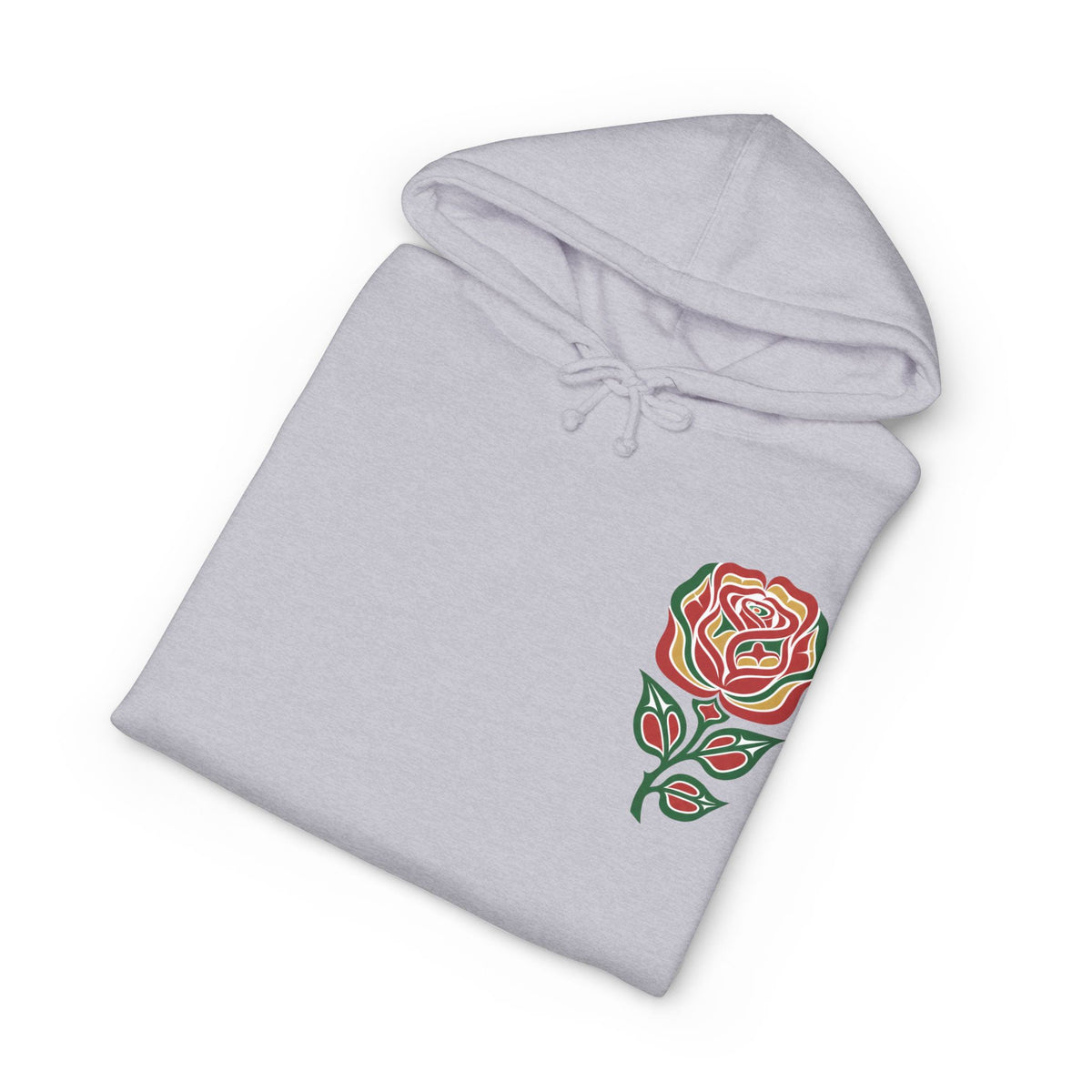 Floral Resilience Hoodie — "Not a Delicate Rose" Rose Graphic