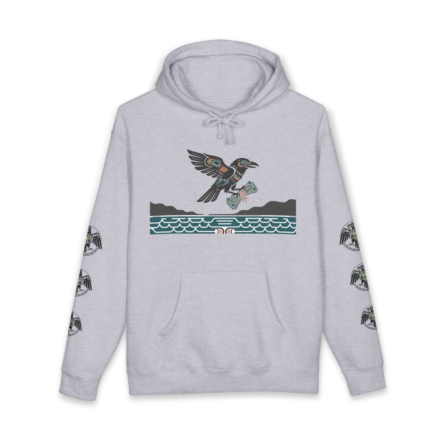 Mischief & Money Hoodie — Raven Graphic Pullover