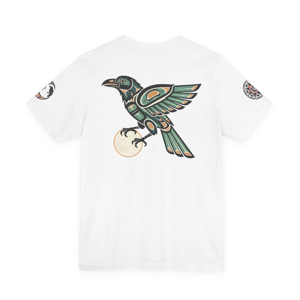 Raven Totem Graphic Tee — Northwest Tribal Bird Design