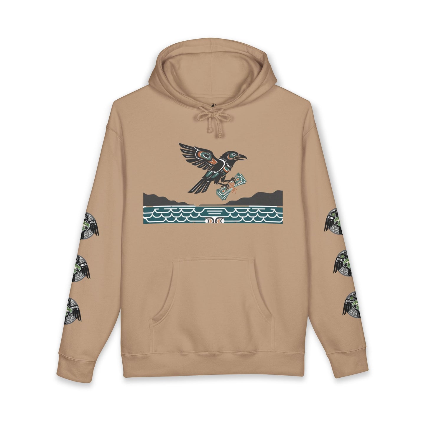 Mischief & Money Hoodie — Raven Graphic Pullover