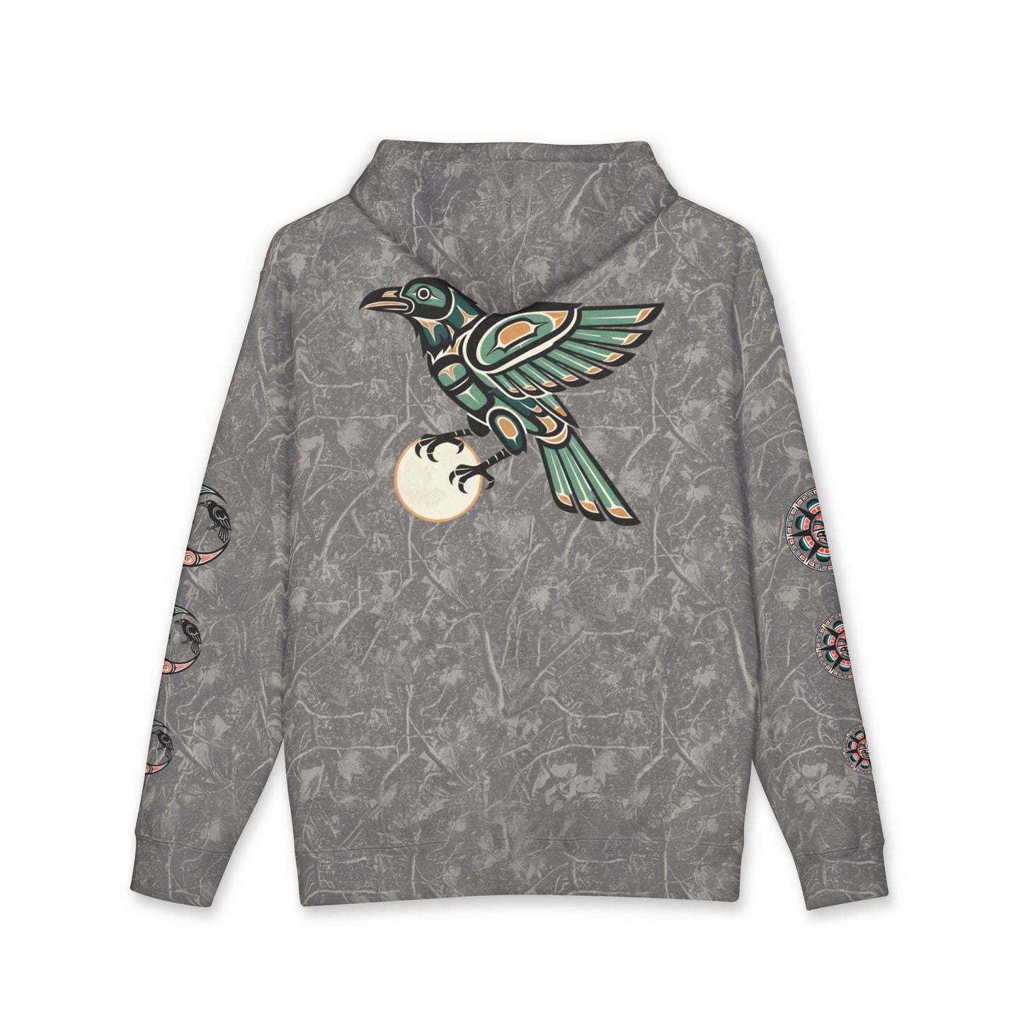 Raven Totem Hoodie — Northwest Tribal Raven Pullover
