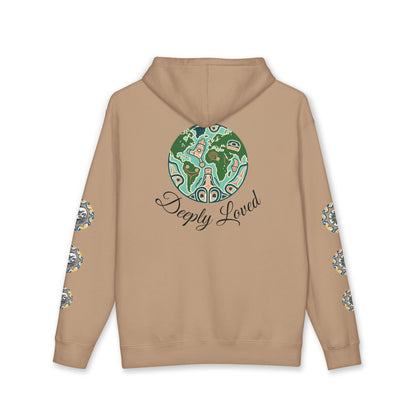 Moon Child Hoodie — Coast Salish Celestial Graphic Hooded Sweatshirt