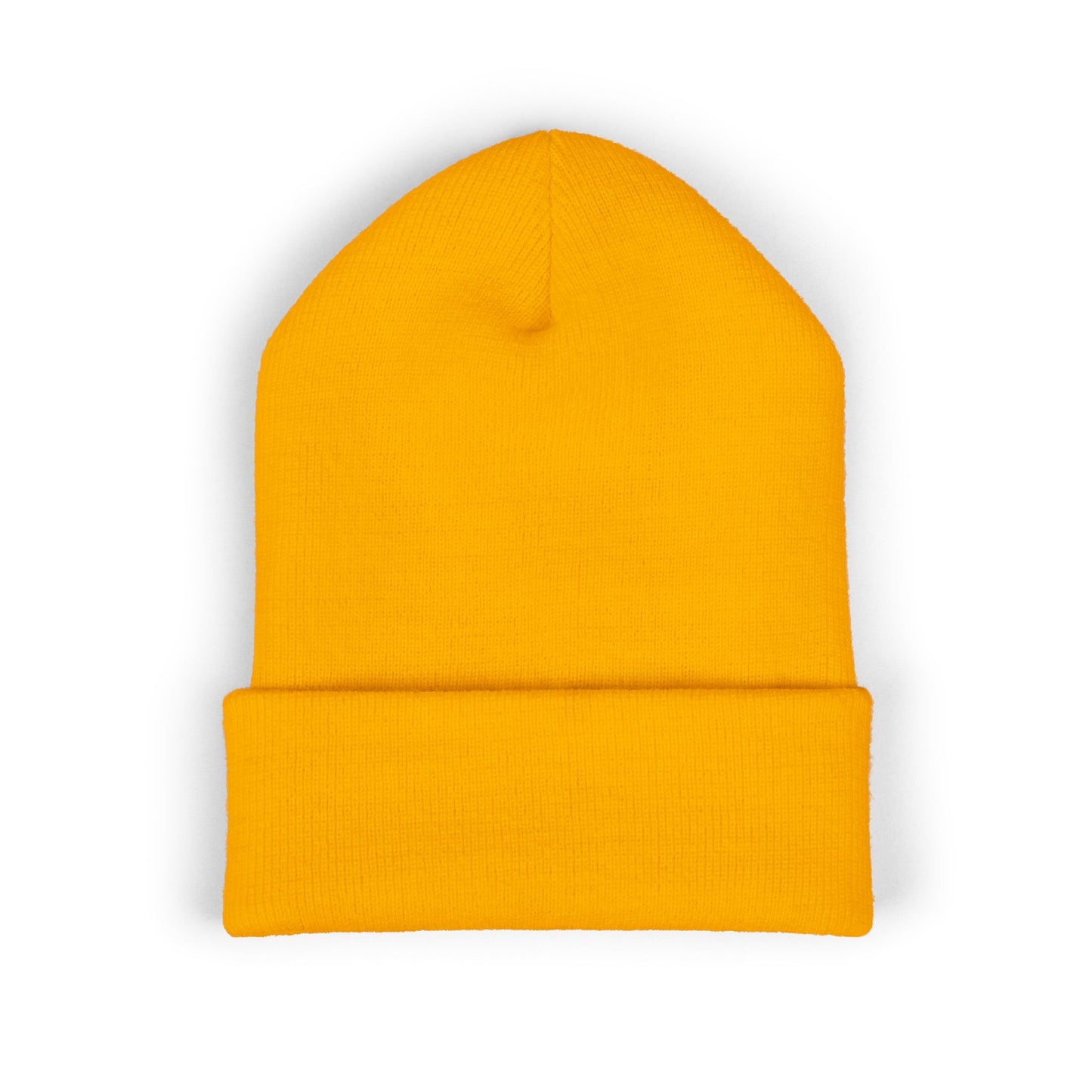 Embroidered Coast Salish Butterfly Beanie — "Forever Becoming" Cuffed Knit Hat