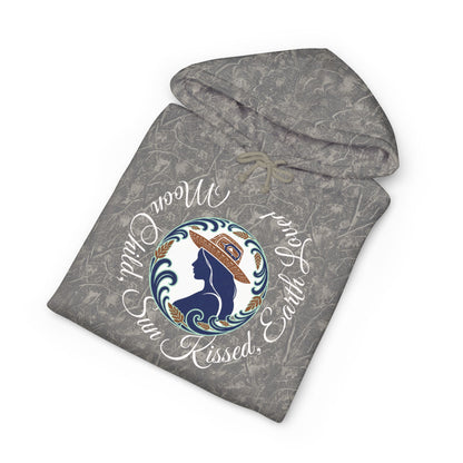 Moon Child Hoodie — Coast Salish Celestial Graphic Hooded Sweatshirt