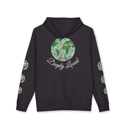 Moon Child Hoodie — Coast Salish Celestial Graphic Hooded Sweatshirt