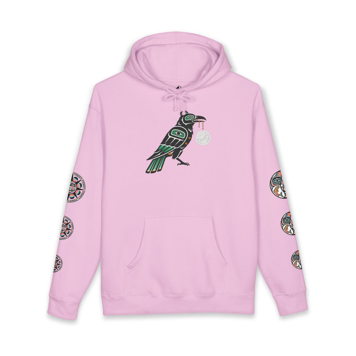 Raven Totem Hoodie — Northwest Tribal Raven Pullover