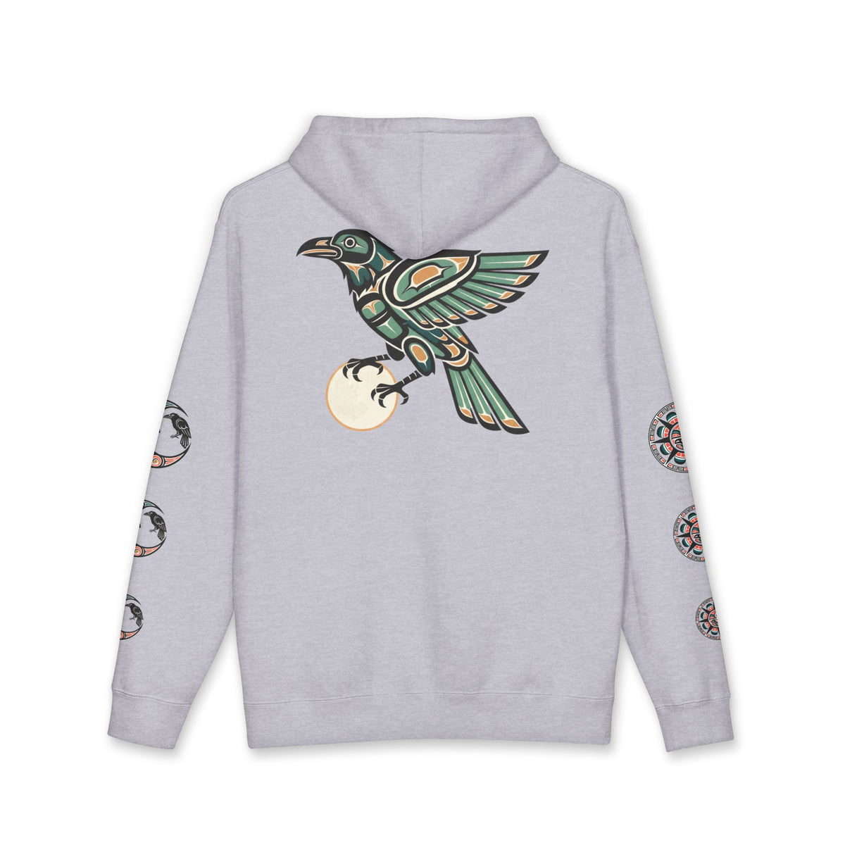 Raven Totem Hoodie — Northwest Tribal Raven Pullover