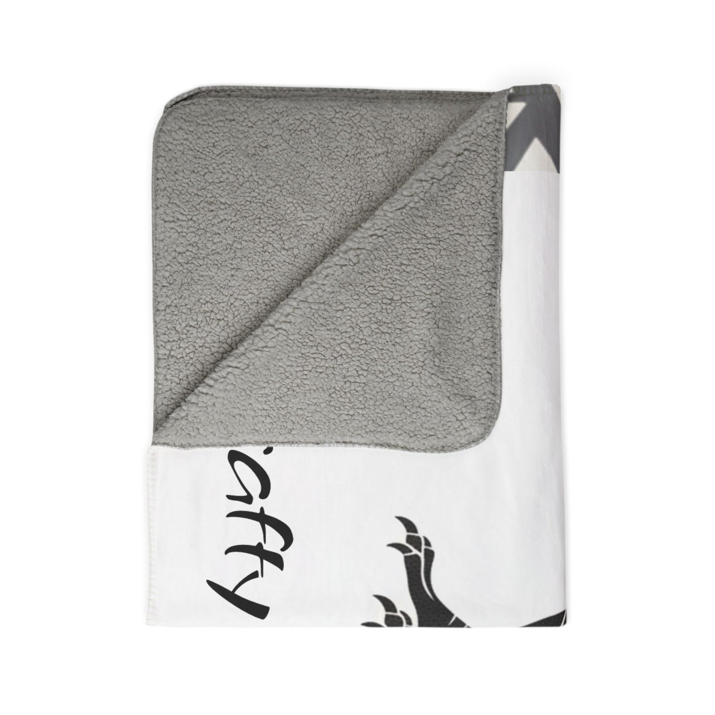 Crafty and Wise Sherpa Blanket — Native Raven & Pine Fleece Throw