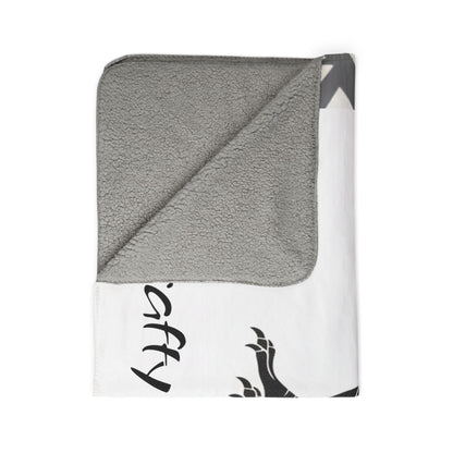 Crafty and Wise Sherpa Blanket — Native Raven & Pine Fleece Throw