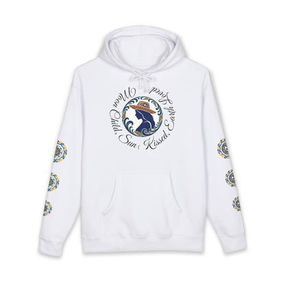 Moon Child Hoodie — Coast Salish Celestial Graphic Hooded Sweatshirt