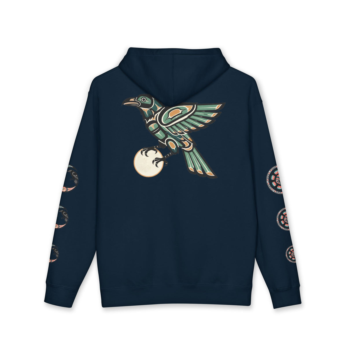 Raven Totem Hoodie — Northwest Tribal Raven Pullover