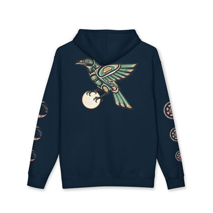 Raven Totem Hoodie — Northwest Tribal Raven Pullover