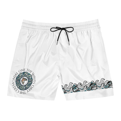 Men's Mid-Length Swim Shorts (AOP)