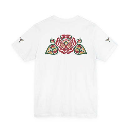 Not a Delicate Rose Tee — Born From Thorns Blooming Anyway Floral Graphic T‑Shirt