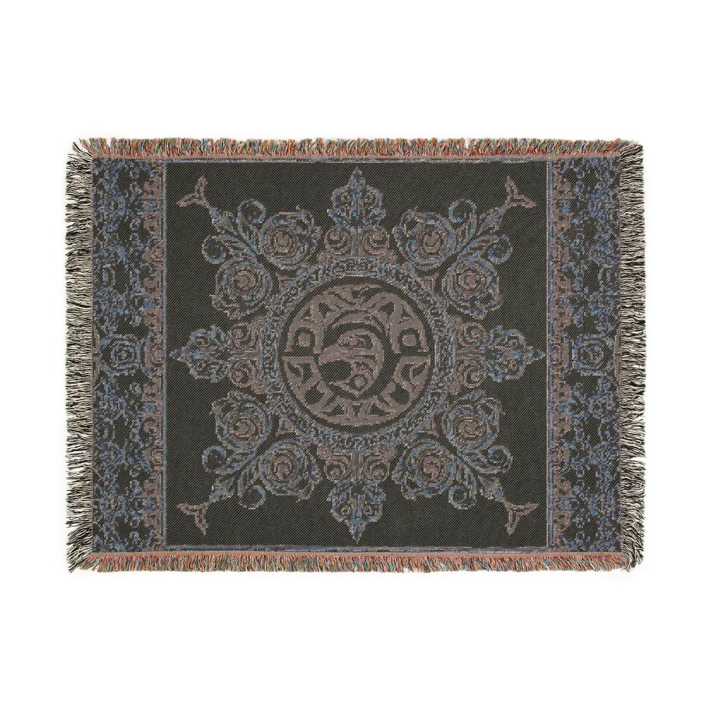 "The Raven's Regalia" Woven Blanket