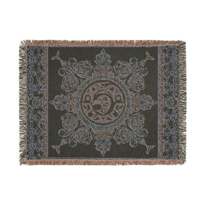 "The Raven's Regalia" Woven Blanket