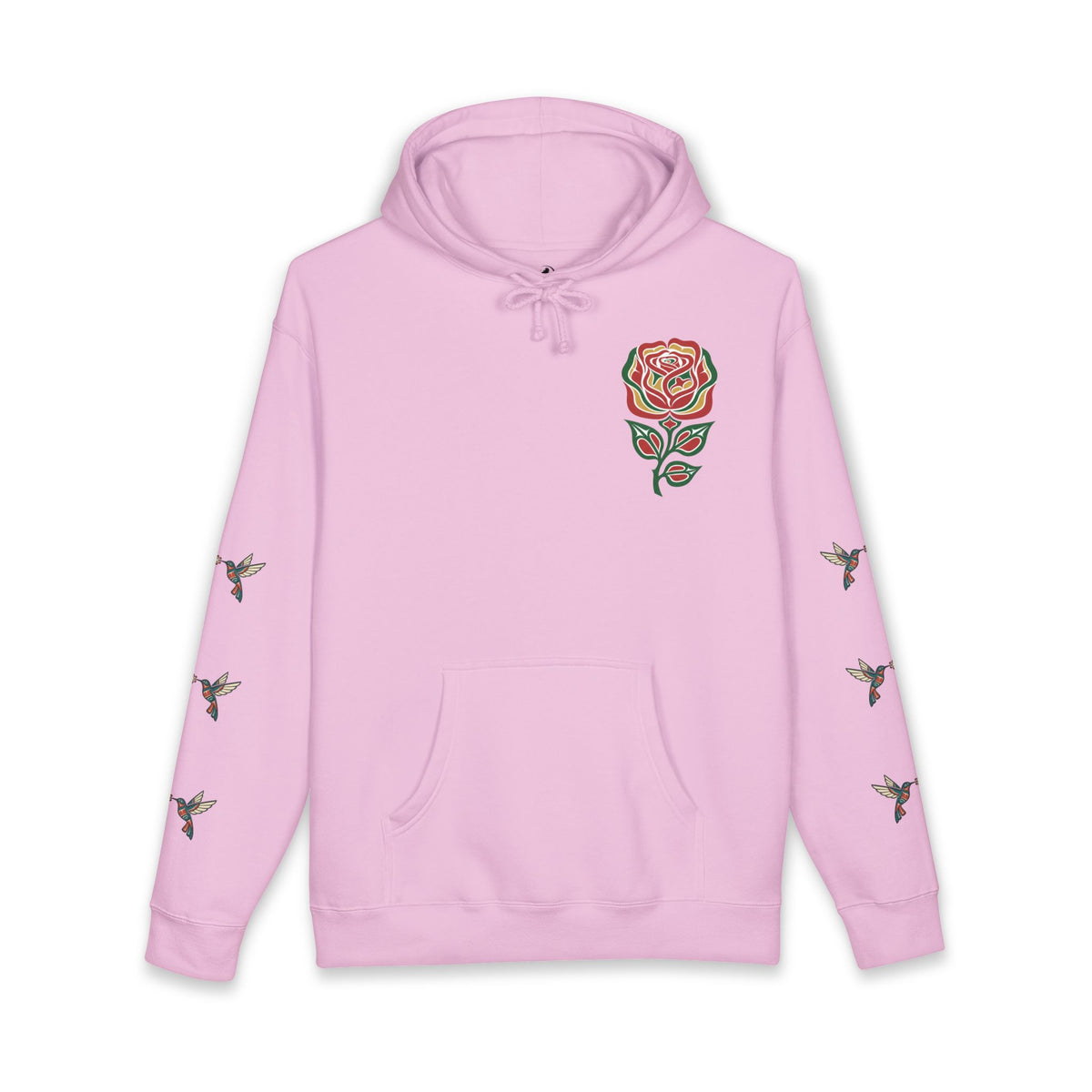 Floral Resilience Hoodie — "Not a Delicate Rose" Rose Graphic