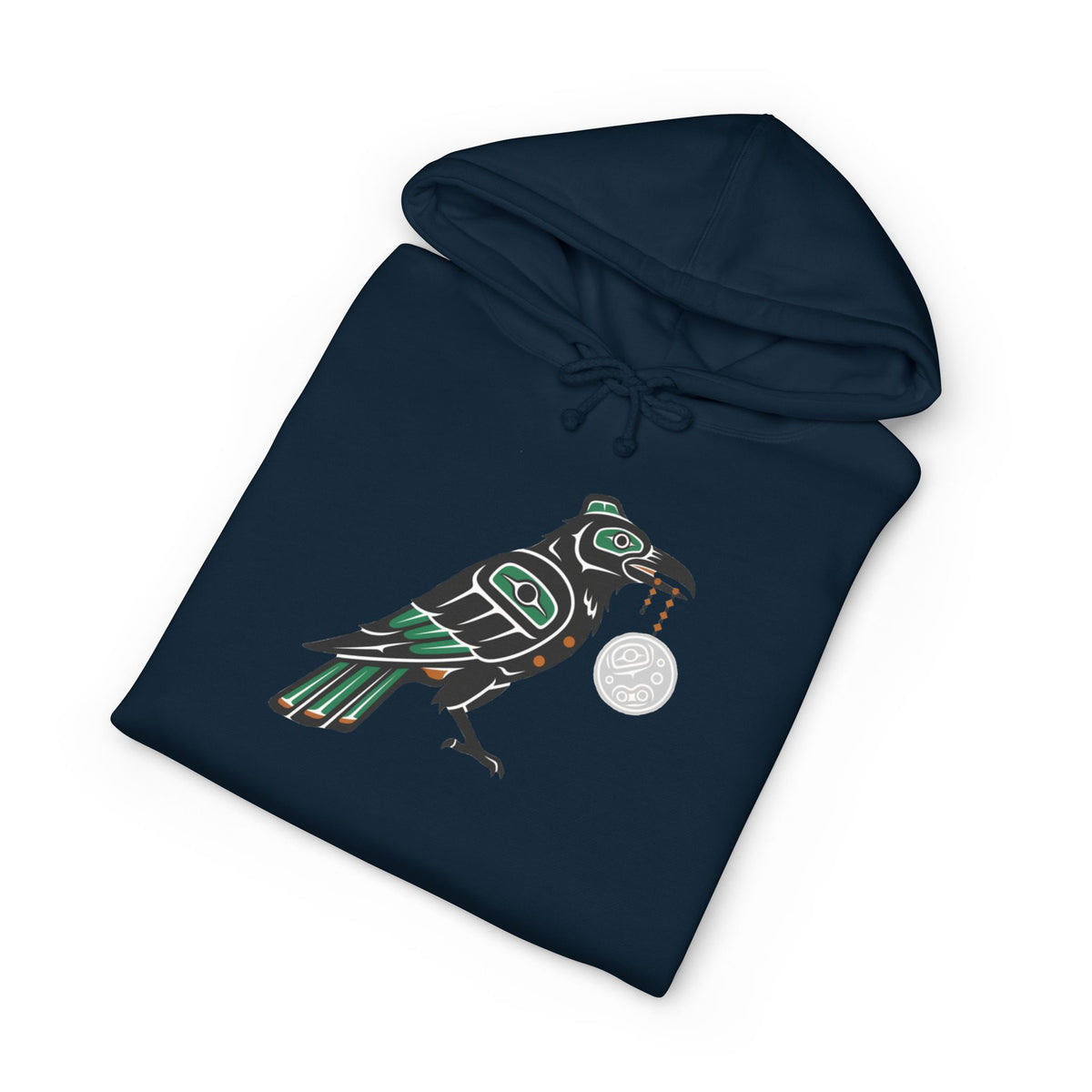 Raven Totem Hoodie — Northwest Tribal Raven Pullover