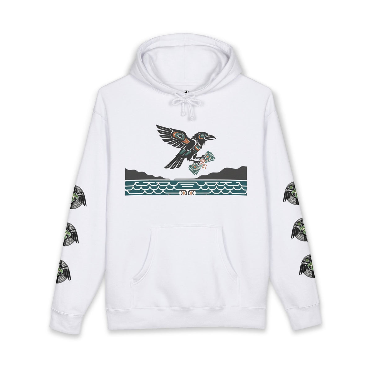 Mischief & Money Hoodie — Raven Graphic Pullover