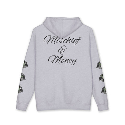 Mischief & Money Hoodie — Raven Graphic Pullover