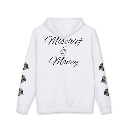 Mischief & Money Hoodie — Raven Graphic Pullover