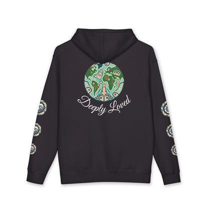 Moon Child Hoodie — Coast Salish Celestial Graphic Hooded Sweatshirt
