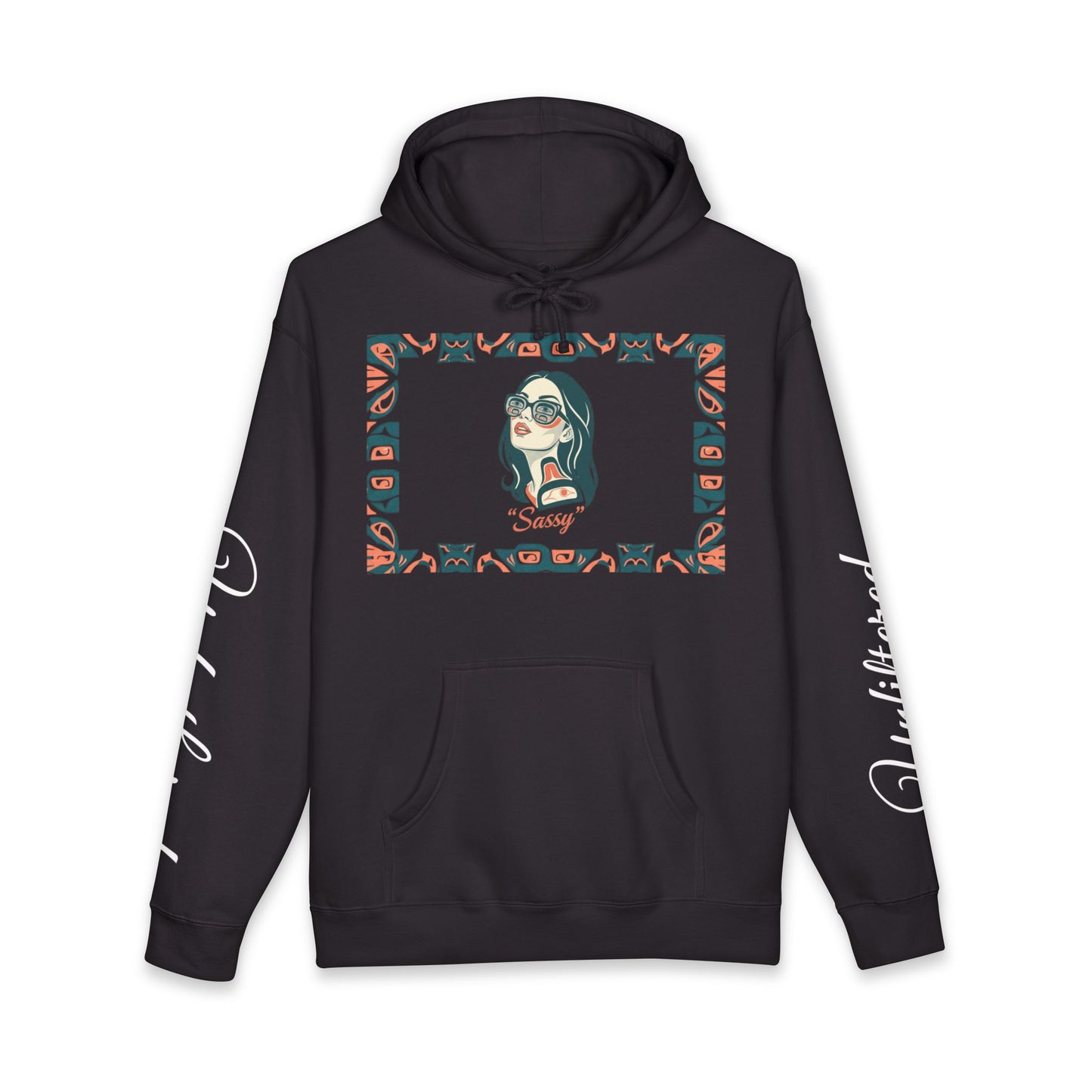 Sassy / Pre-Contact Attitude Hoodie — Indigenous design Graphic Pullover
