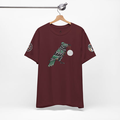 Raven Totem Graphic Tee — Northwest Tribal Bird Design