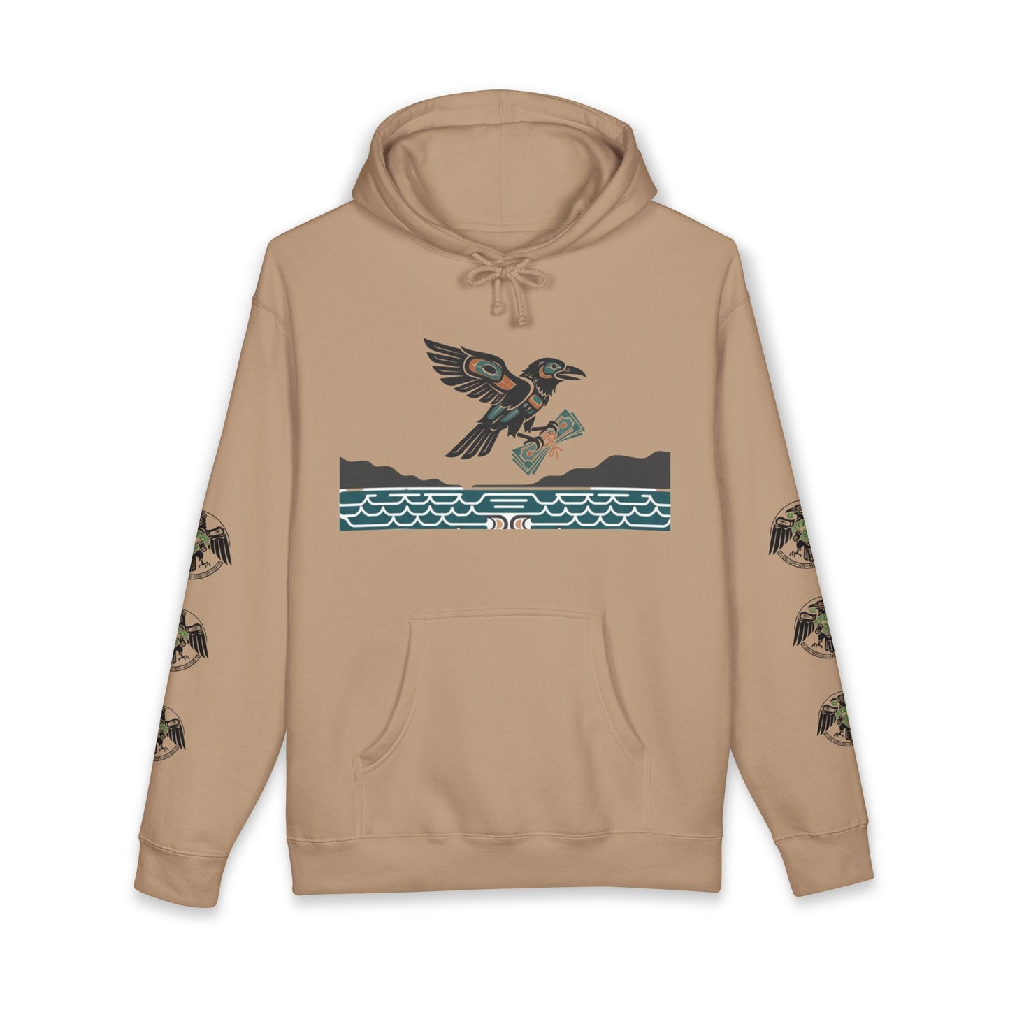 Mischief & Money Hoodie — Raven Graphic Pullover