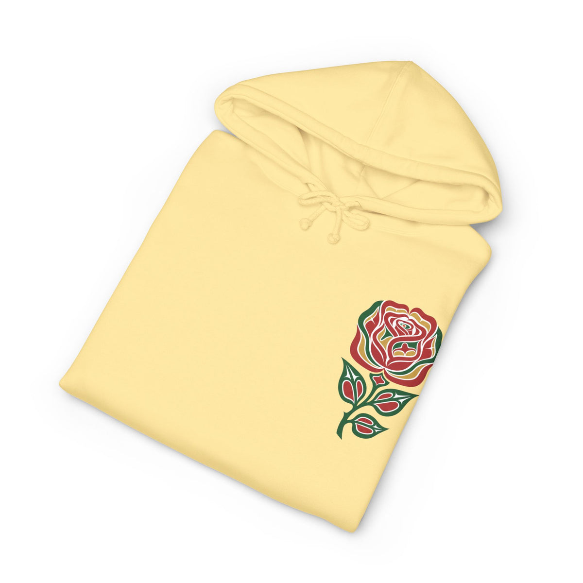 Floral Resilience Hoodie — "Not a Delicate Rose" Rose Graphic