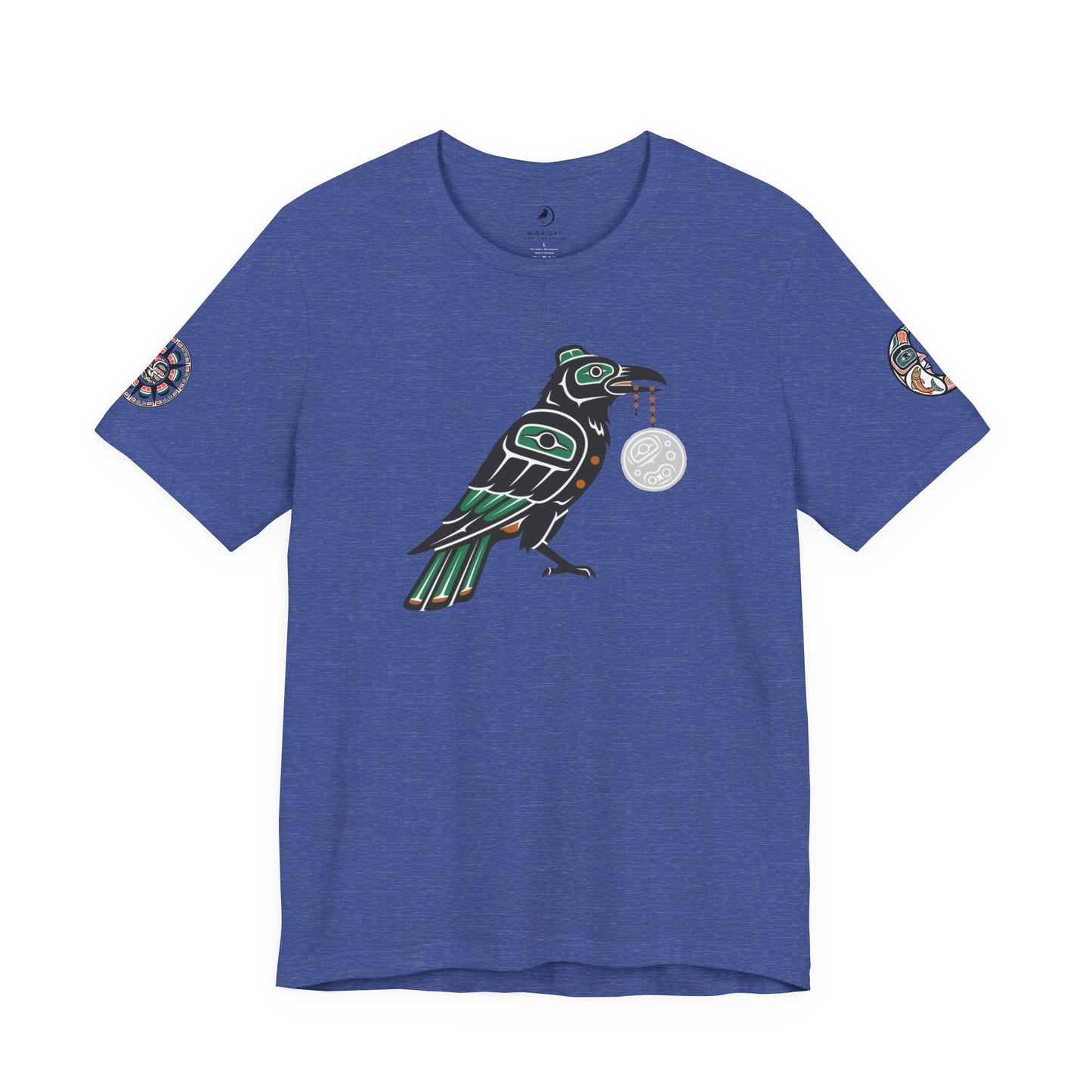 Raven Totem Graphic Tee — Northwest Tribal Bird Design