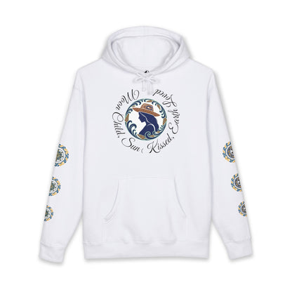 Moon Child Hoodie — Coast Salish Celestial Graphic Hooded Sweatshirt