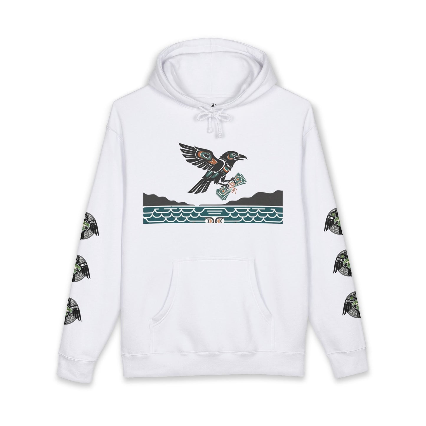Mischief & Money Hoodie — Raven Graphic Pullover