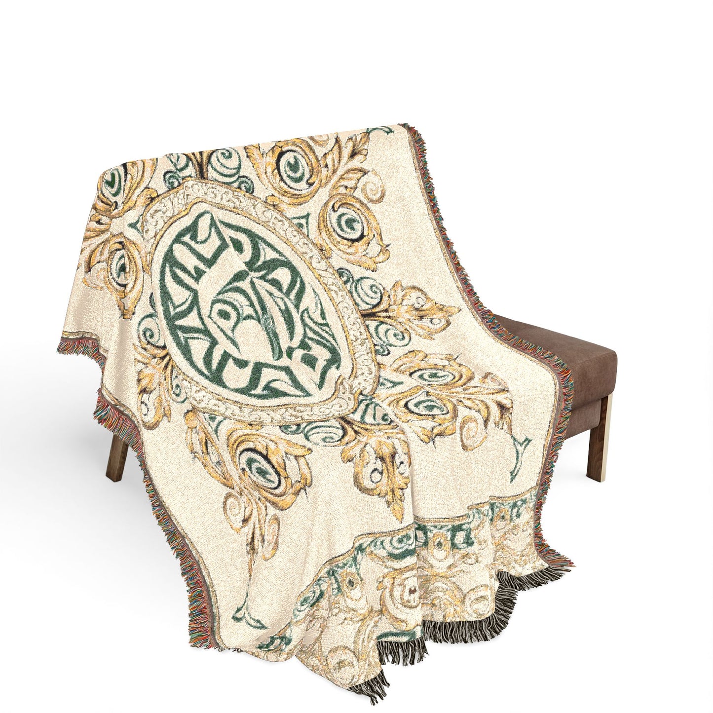 "The Raven's Regalia" Woven Blanket