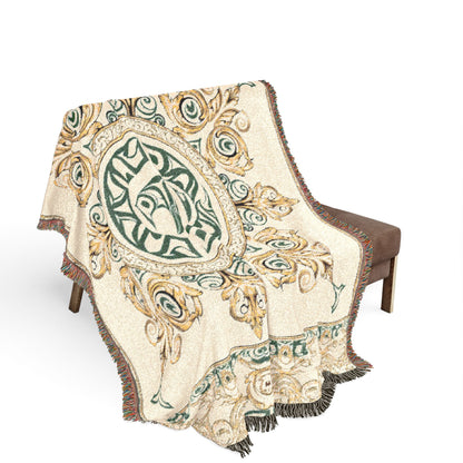 "The Raven's Regalia" Woven Blanket