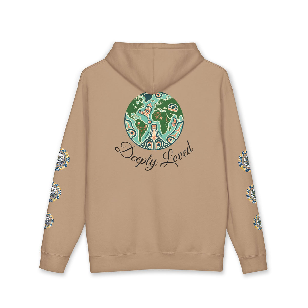Moon Child Hoodie — Coast Salish Celestial Graphic Hooded Sweatshirt