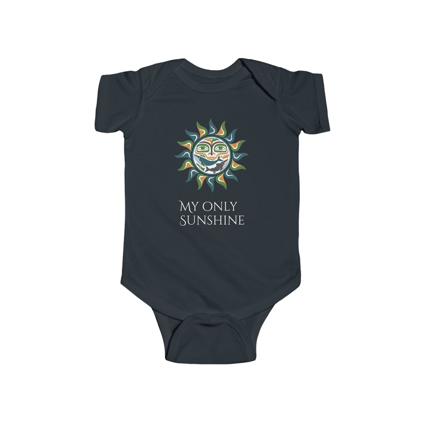 Infant Bodysuit — 'My Only Sunshine' / 'My Little Moonbeam' Sun & Moon Baby Romper