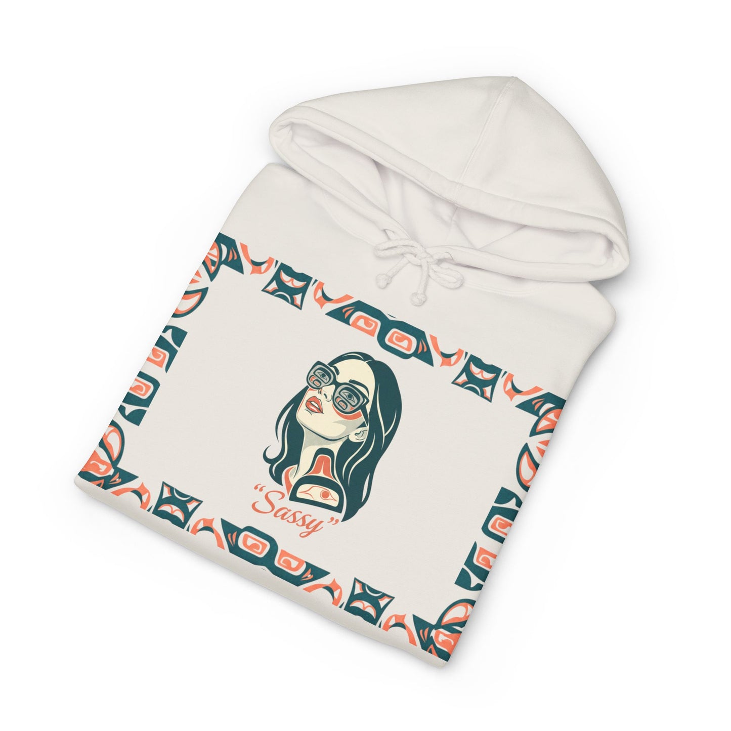 Sassy / Pre-Contact Attitude Hoodie — Indigenous design Graphic Pullover