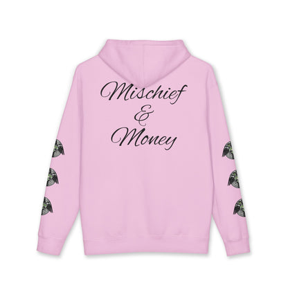 Mischief & Money Hoodie — Raven Graphic Pullover