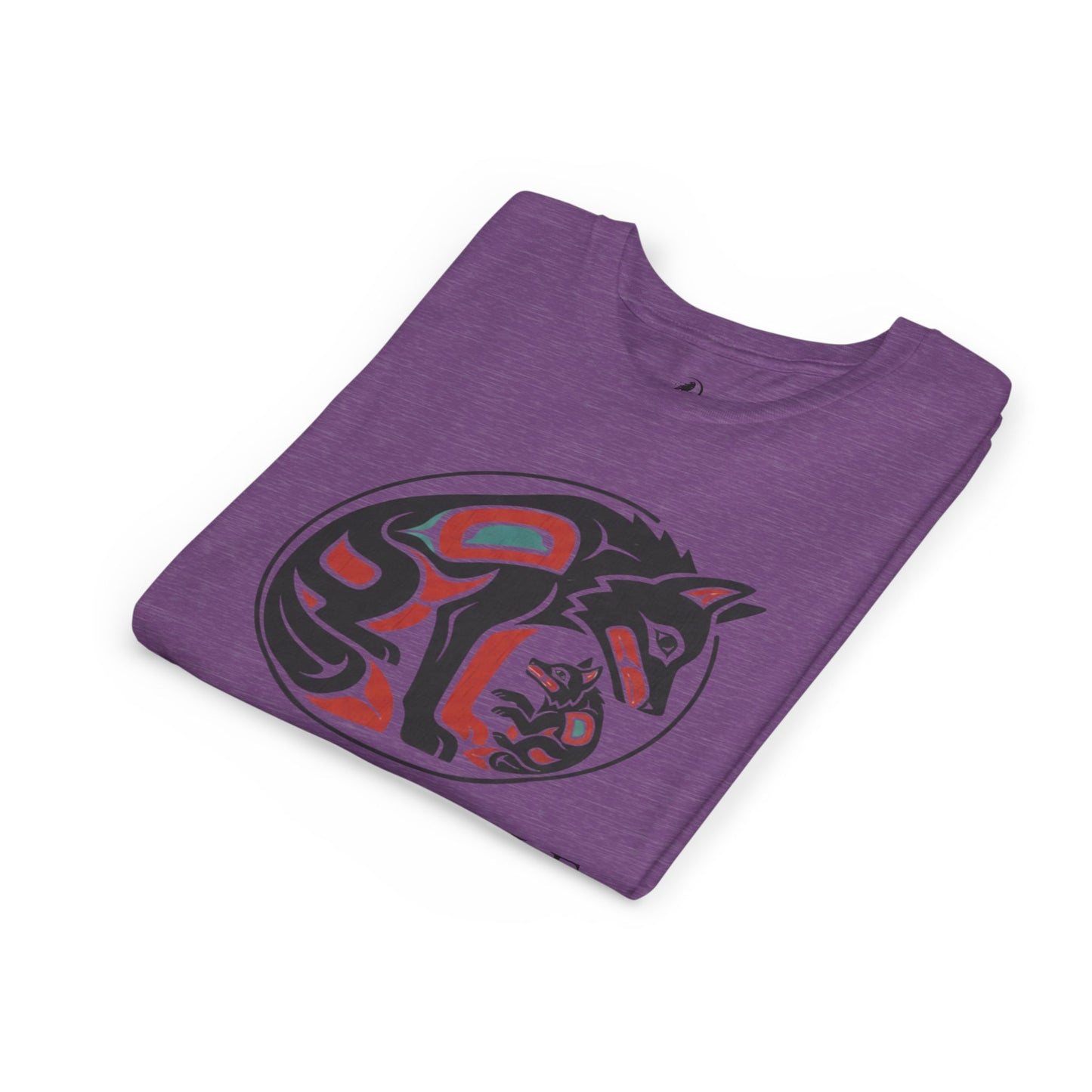 Youth Little Wolf Spirit Tee — "Little Wolf Spirit / Big Wolf Attitude" Kids Graphic T-Shirt