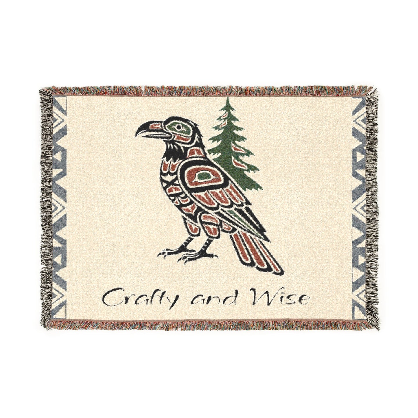 "Crafty And Wise" Woven Blanket