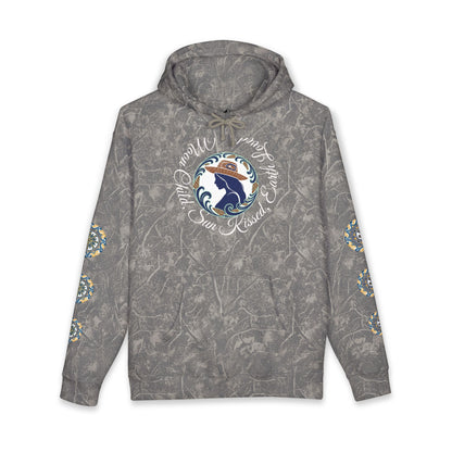 Moon Child Hoodie — Coast Salish Celestial Graphic Hooded Sweatshirt