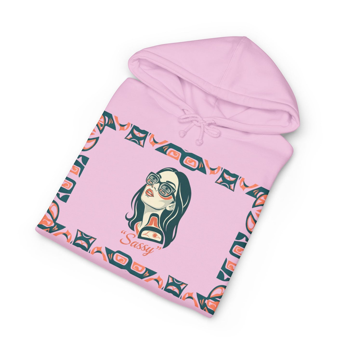 Sassy / Pre-Contact Attitude Hoodie — Indigenous design Graphic Pullover