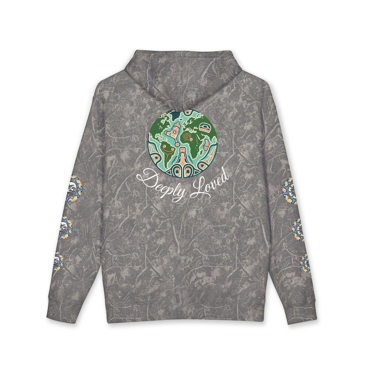Moon Child Hoodie — Coast Salish Celestial Graphic Hooded Sweatshirt